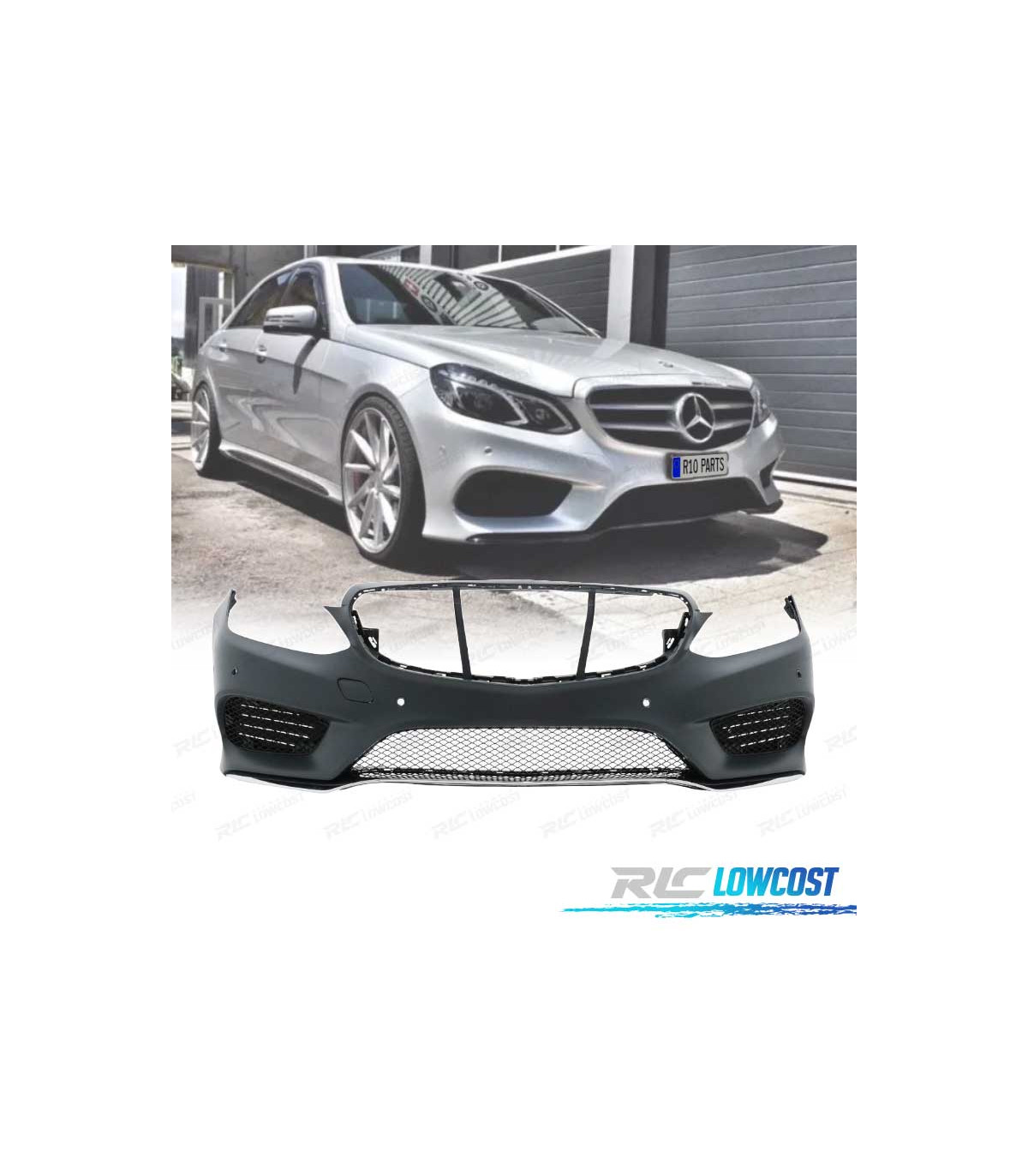 CALANDRE + GRILLE DE PARE-CHOCS AVANT POUR FORD MUSTANG (14-17) - NOIR  BRILLANT