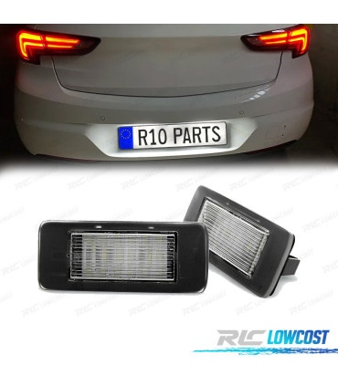 Pour OPEL ZAFIRA A 2 Ampoules LED blanc éclairage plaque d