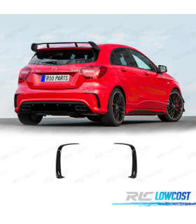 DIFFUSEUR A45S + EMBOUTS NOIR LOOK A45 AMG FULL BLACK MERCEDES CLASSE A W177  HATCHBACK (18-21)