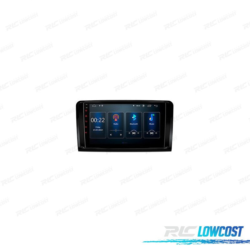 Autoradio GPS full tactile Bluetooth Android & Apple Carplay Mercedes ML  W164 et GL X164 2005 à 2012 + caméra de recul