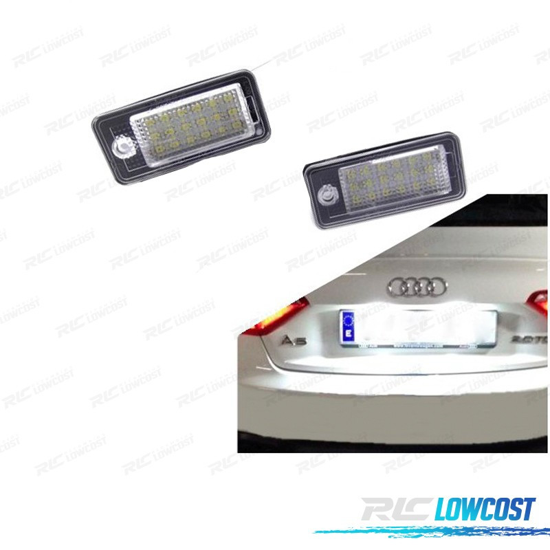 Pack Leds plaque d'immatriculation pour Audi A3 8P Standard