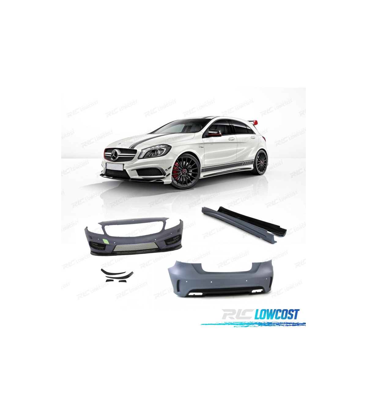 Mercedes Classe A W176 Édition 1 Arrière Pare-Chocs + Accessoire A45 AMG