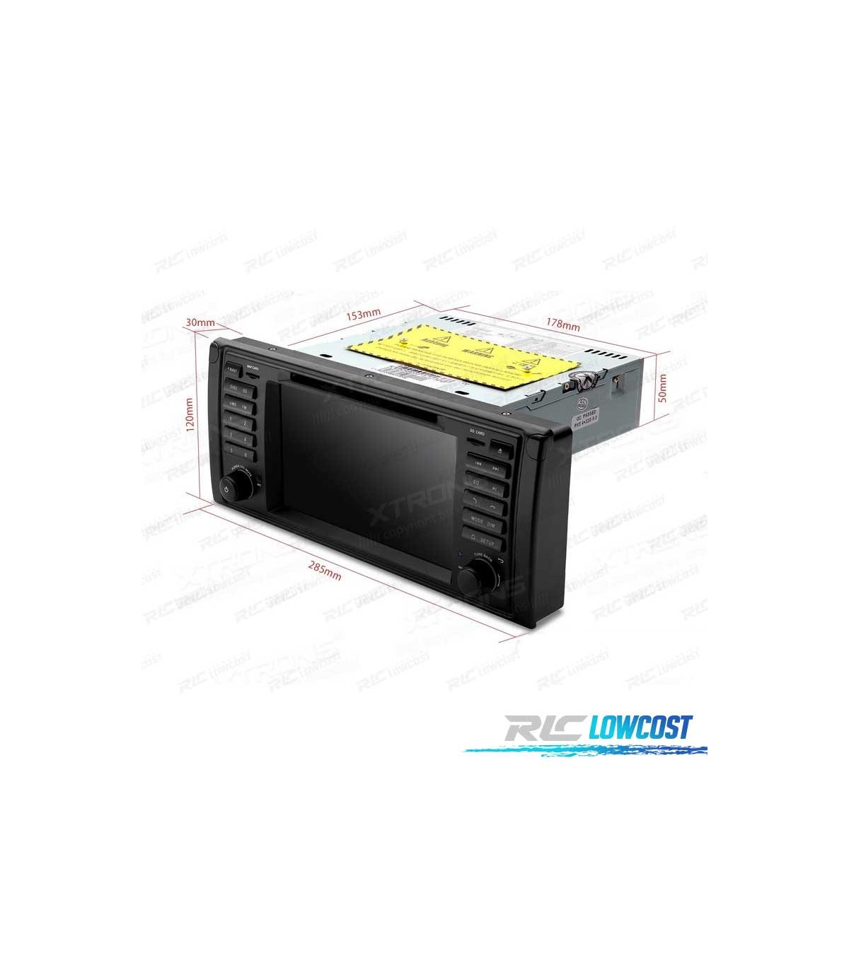 AUTORADIO GPS ANDROID 12 TACTILE 7 POUR BMW E39 E38