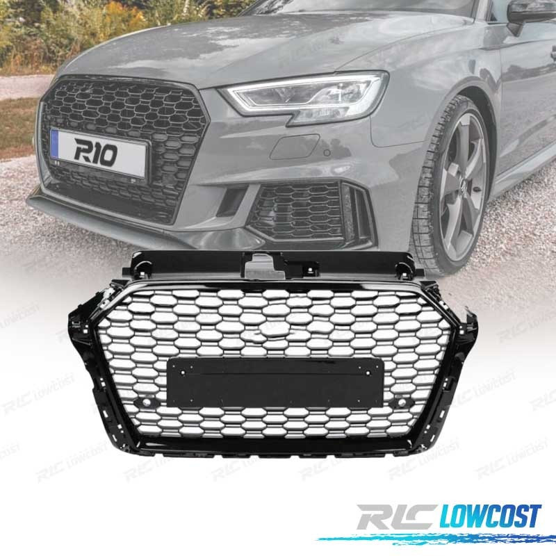 CALANDRE POUR AUDI A3 8V 1719 LOOK RS3 NOIR